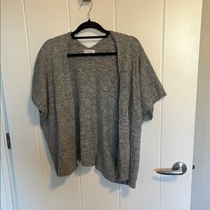 Community Open-Front Gray Women's Sweater Shrug